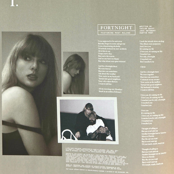 Taylor Swift – The Tortured Poets Department – 2LP Vinyl – image 4