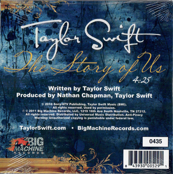 Taylor Swift – The Story Of Us – CD – image 2