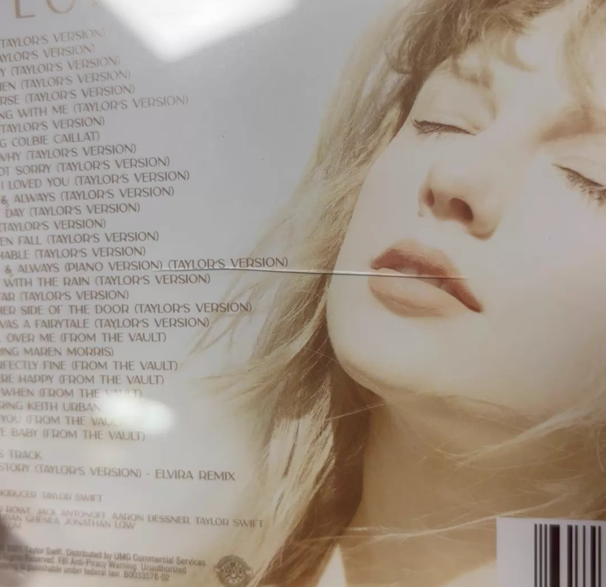 Taylor Swift Fearless (Taylor's Version) Signed CD Autographed