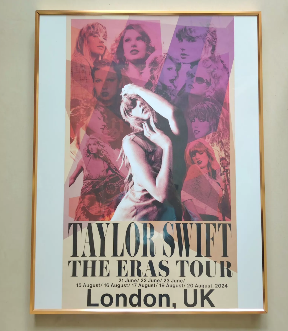 Taylor Swift Eras Tour London Poster (unframed, shipped in tube, detailed condition on request, includes small Taylor Swift gift)