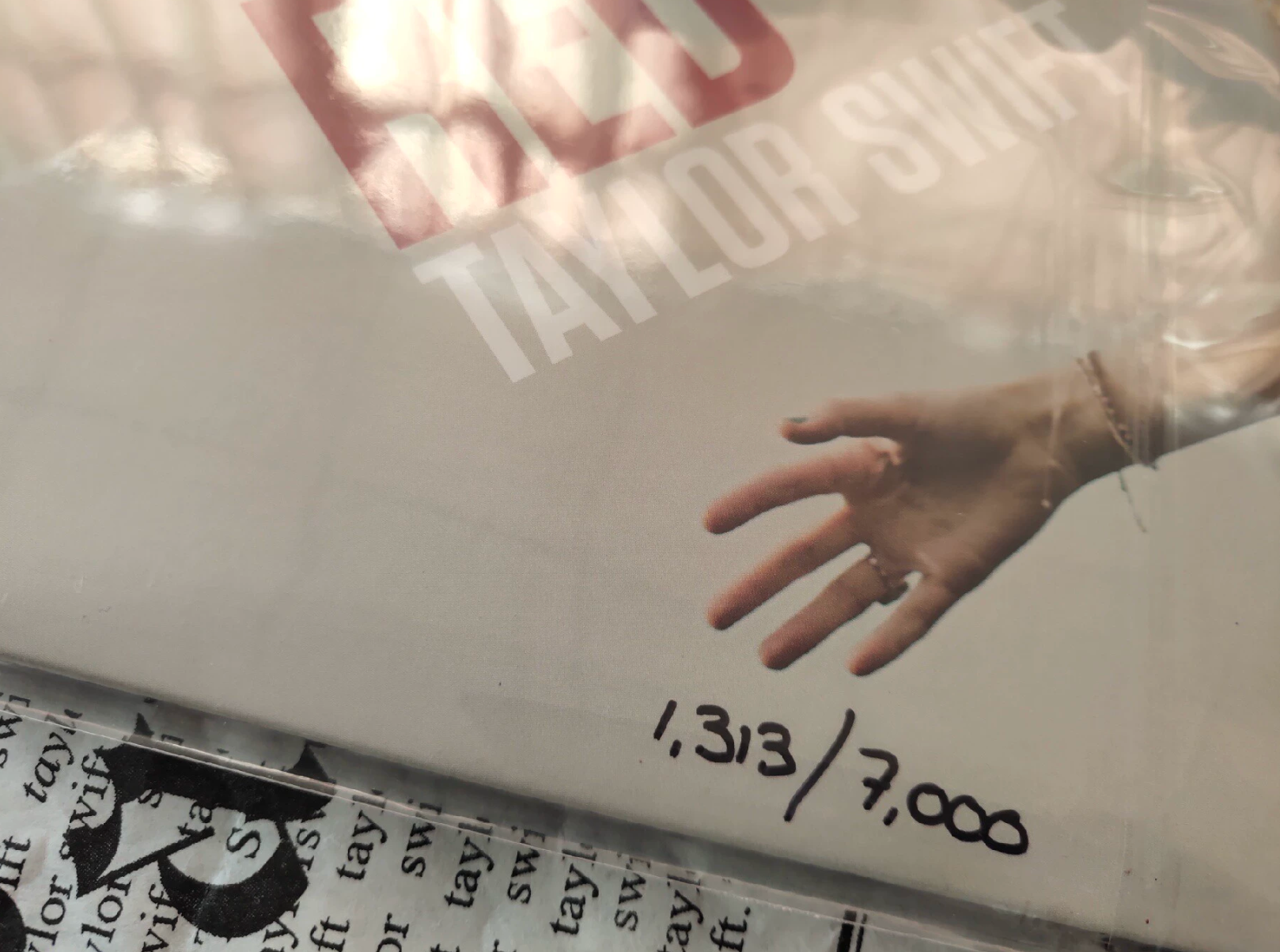 Taylor Swift Red Clear Vinyl (Rare Numbered Edition 1313 2LP)