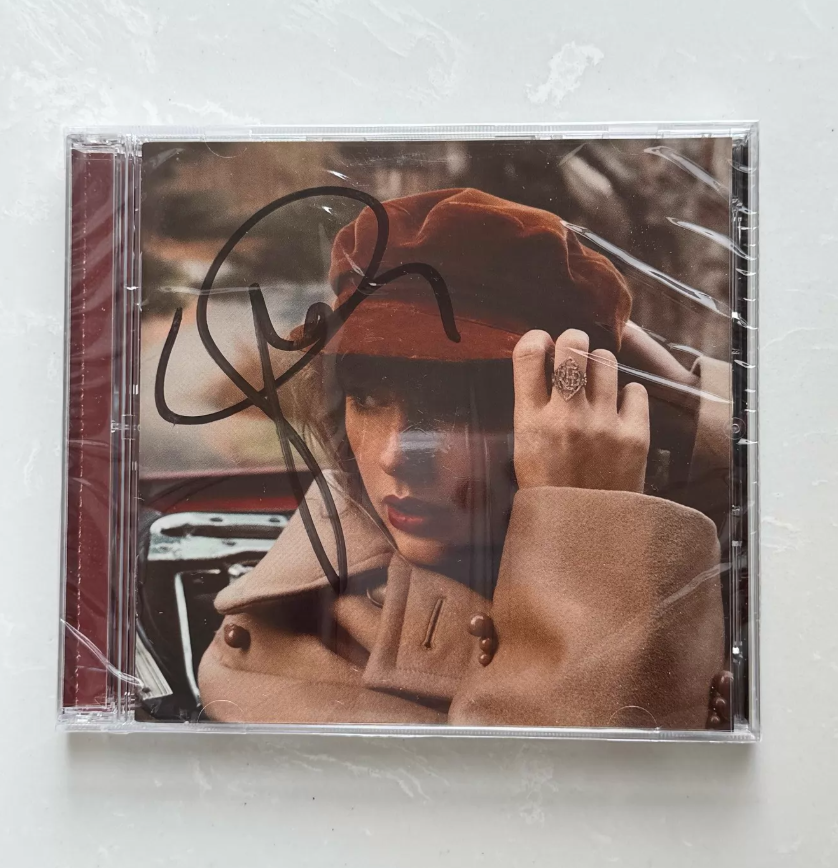 Taylor Swift – Red Taylor’s Version Signed CD Sealed Strong Ink Signature