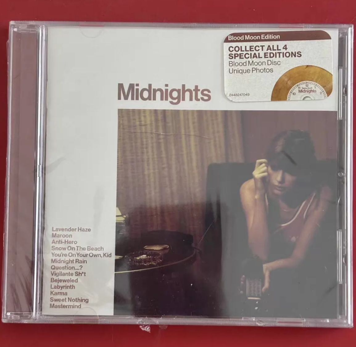 Taylor Swift – Midnights Blood Moon CD Sealed (Cracked Case)