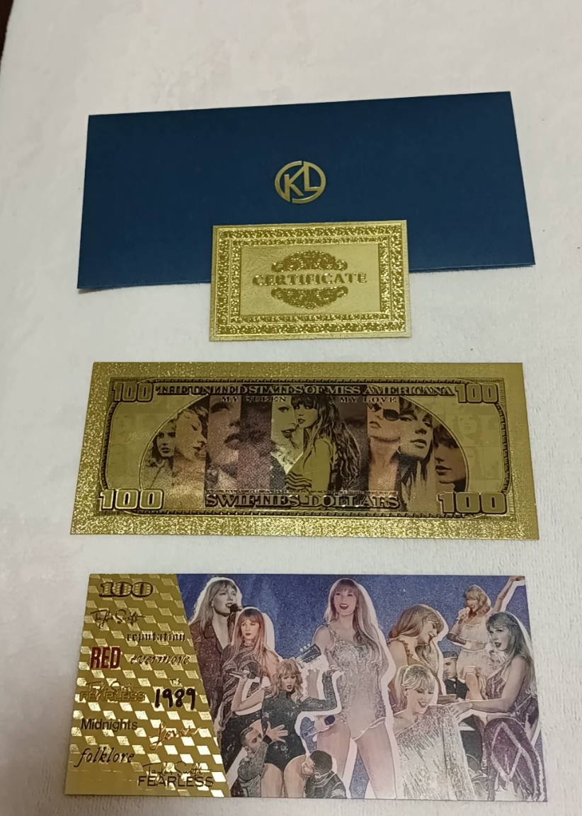 Taylor Swift – Commemorative Gold Banknote Set Limited Edition Collectible