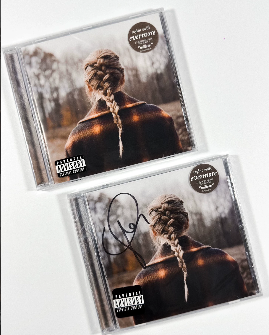 Taylor Swift – Evermore US Signed CD Sealed – URVC