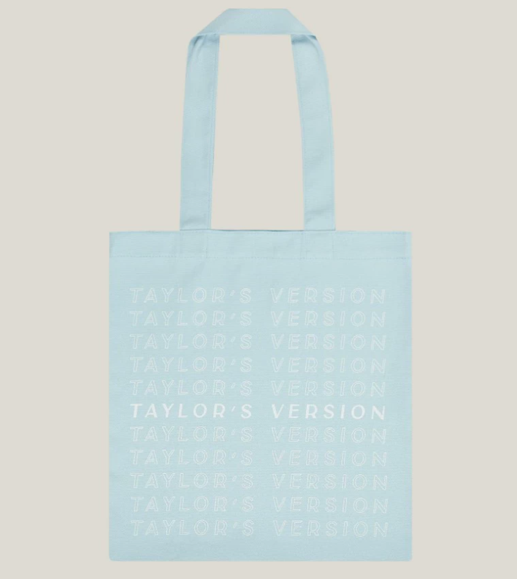 Taylor Swift – Taylor’s Version Tote Bag Light Blue Official Merch New