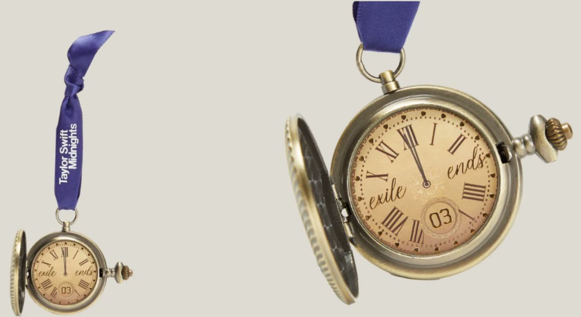 Taylor Swift – Midnights Exile Pocket Watch Ornament Official Merch New