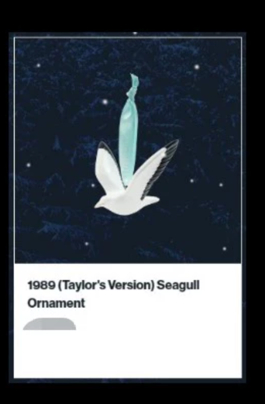 Taylor Swift – 1989 (Taylor’s Version) Seagull Ornament New