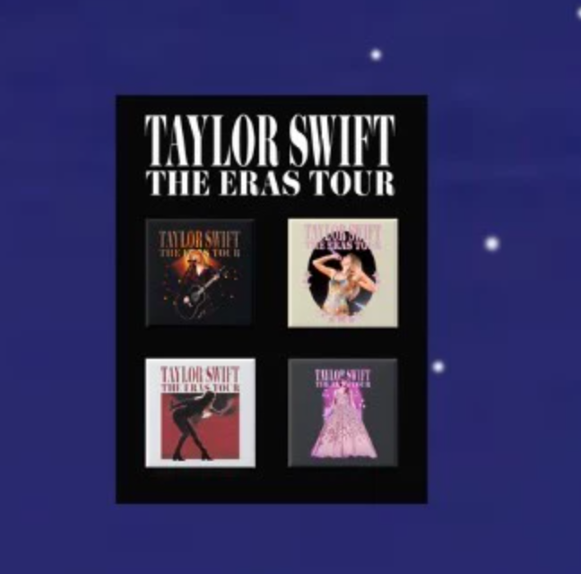 Taylor Swift – Eras Tour Photo Pin Set 4pcs Official New