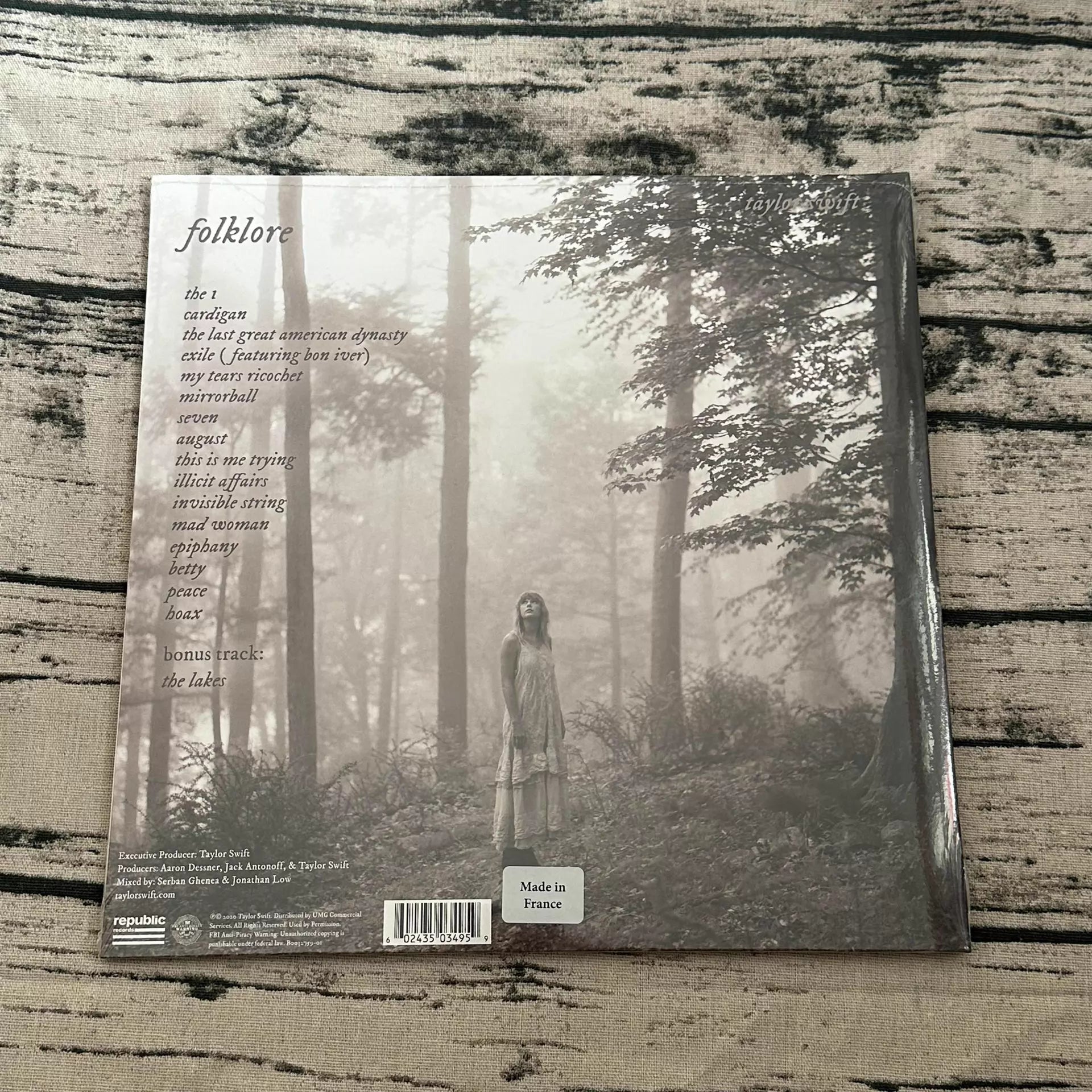 Taylor Swift folklore “Clandestine Meetings” No. 8 Pink Vinyl 2LP — Made in France — New Sealed