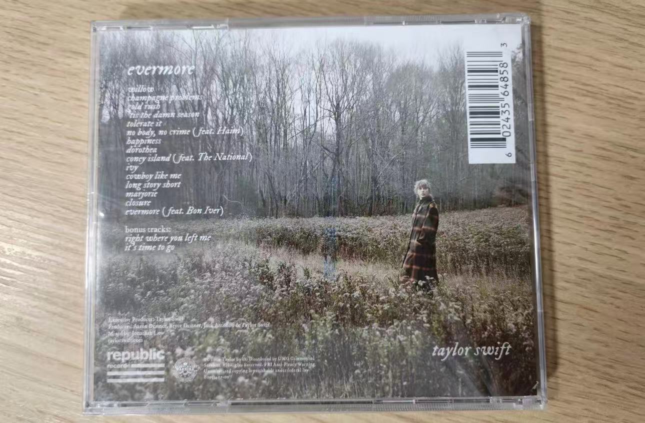 Taylor Swift evermore Signed CD Brand New Sealed