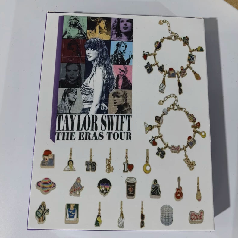 Taylor Swift The Eras Tour Wooden Puzzle & Badge Bracelet Set – Sealed