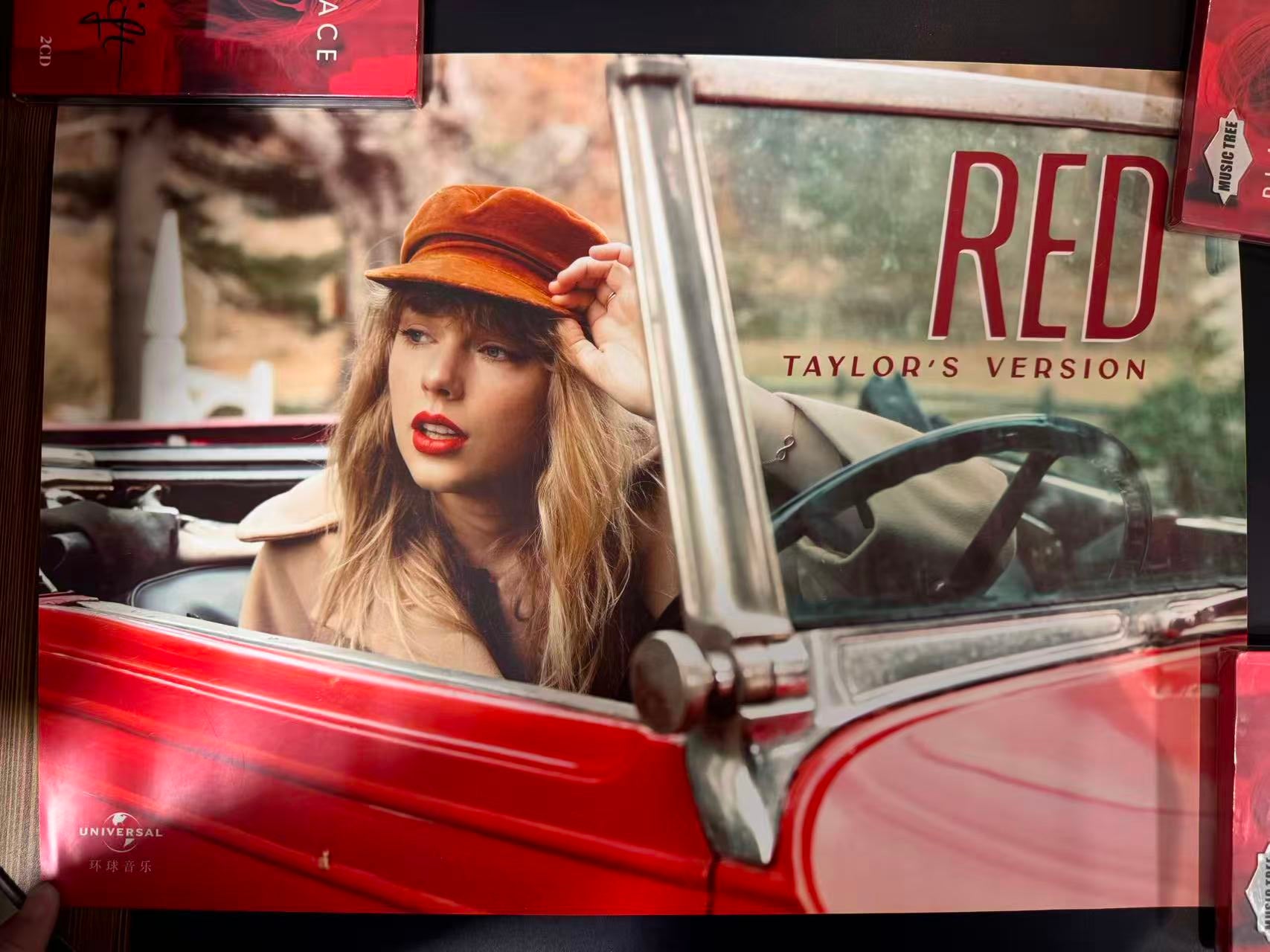 RED  Taylor's Version Official Taylor Swift Poster Rolled In Poster Tube