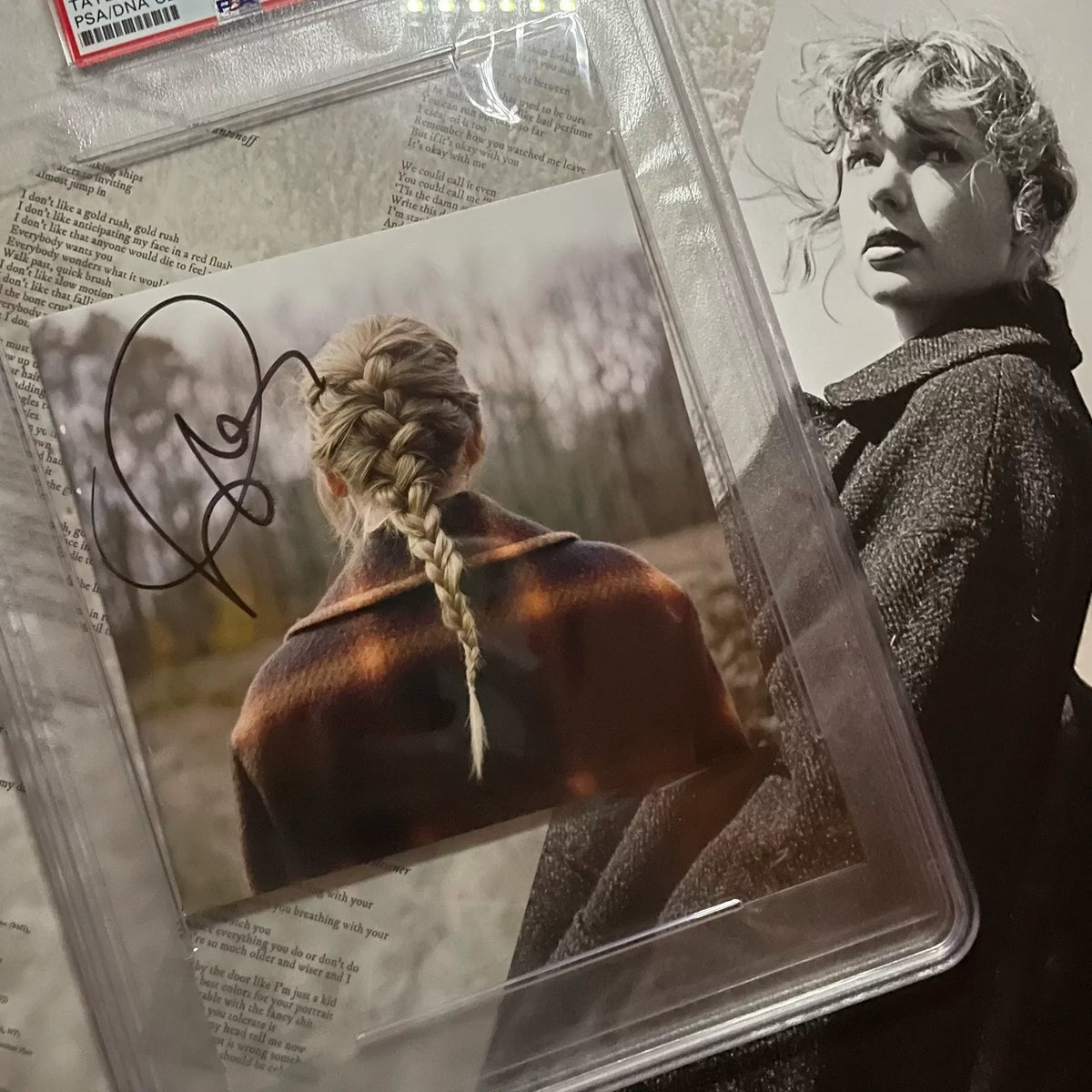Taylor Swift – Evermore – Signed Lyric Booklet in PSA Holder