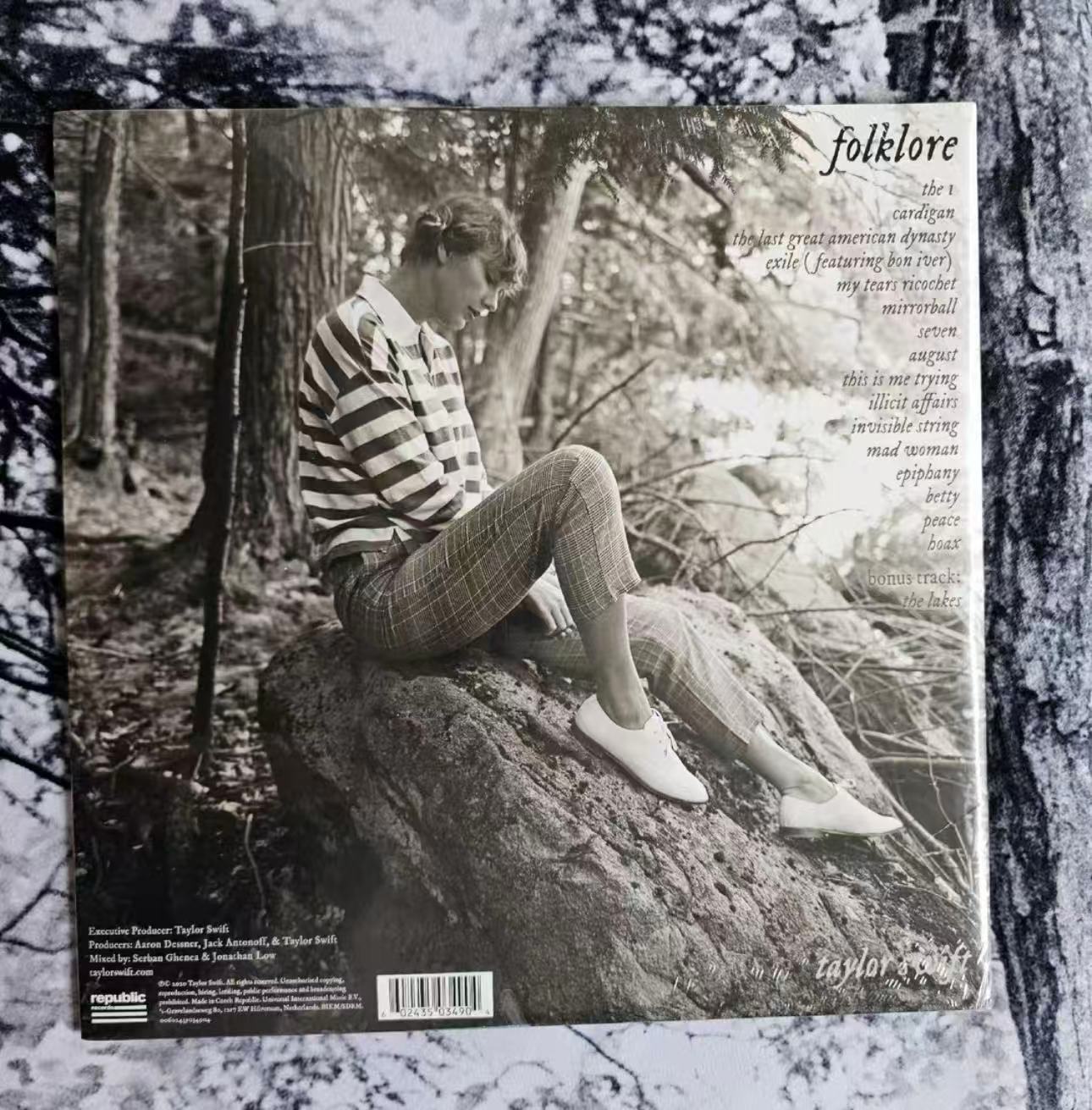Taylor Swift folklore "Eight Treasures" Vinyl (3rd Cover) EU Grey Variant Sealed Read Desc Rare
