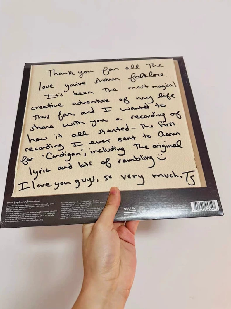 Taylor Swift — cardigan + Songwriting Voice Memo Gold Vinyl 12-inch — Sealed