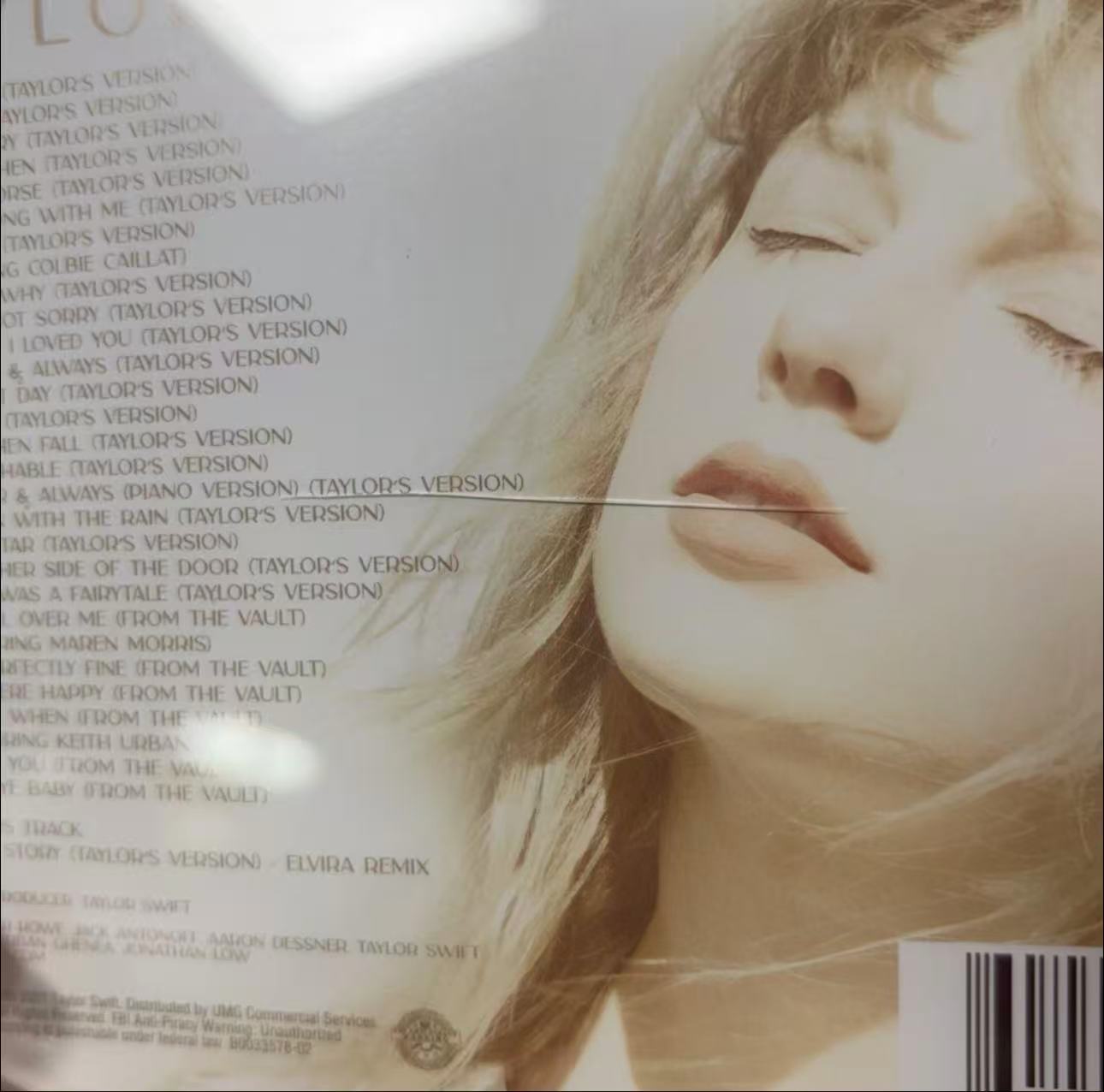 Taylor Swift Fearless (Taylor's Version) Signed CD Open Box Never Played Scratch On Back Case Read Desc
