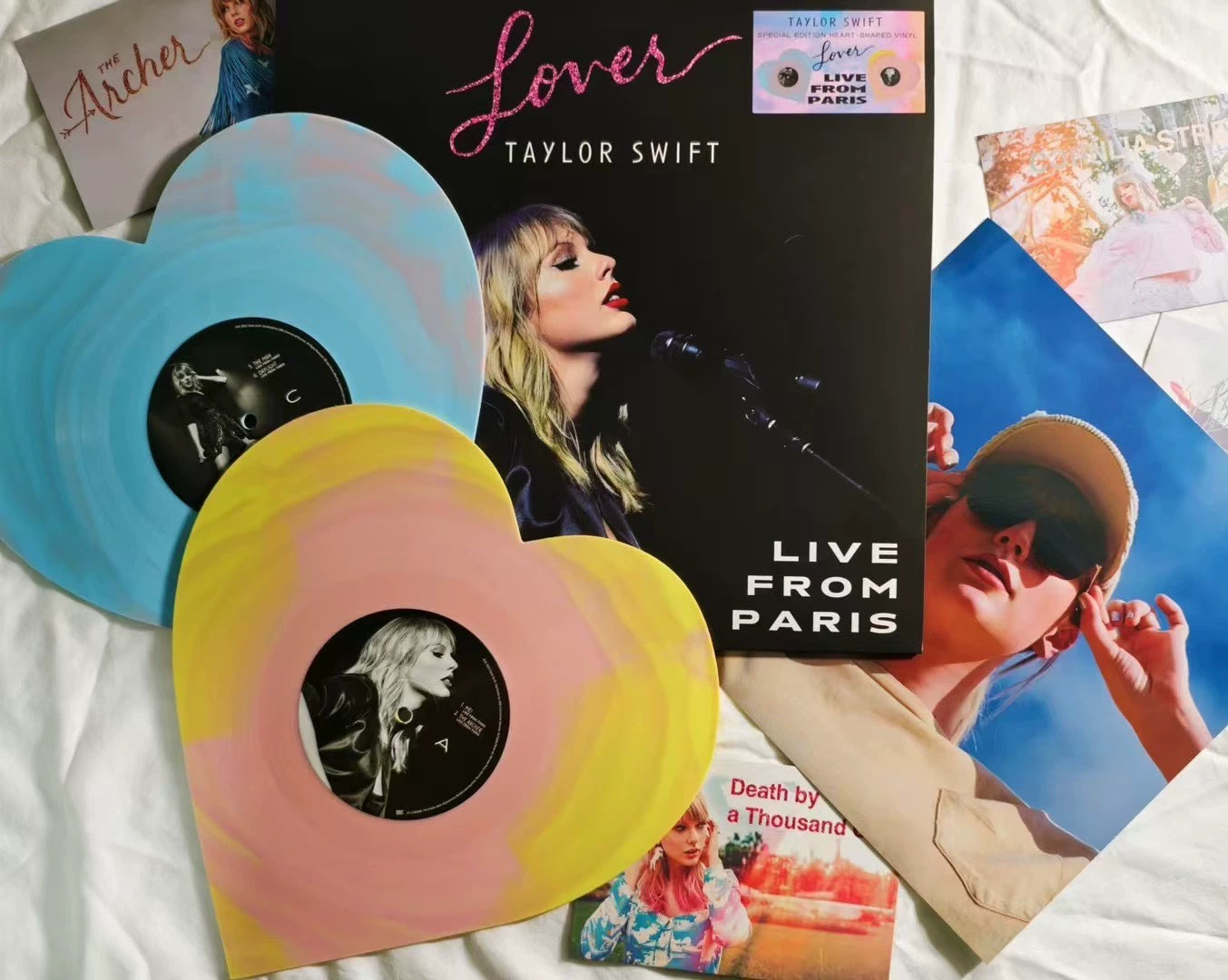 Taylor Swift Lover Heart-Shaped Vinyl Sleeve Collectible Bundle — No Record — Unofficial
