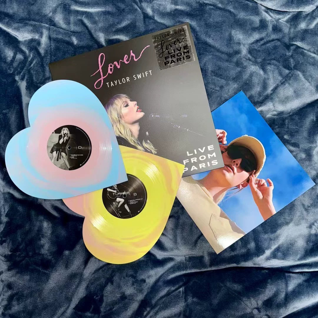 Taylor Swift Lover Heart-Shaped Vinyl Sleeve Collectible Bundle — No Record — Unofficial