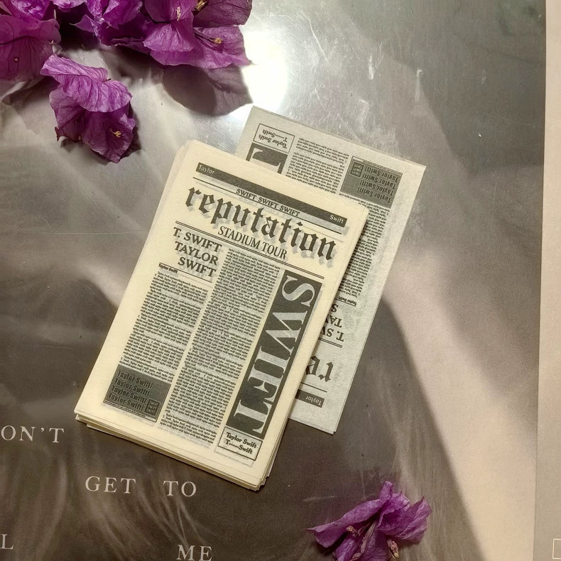 Taylor Swift Reputation Stadium Tour Newspaper-Style Confetti Sheet — Single