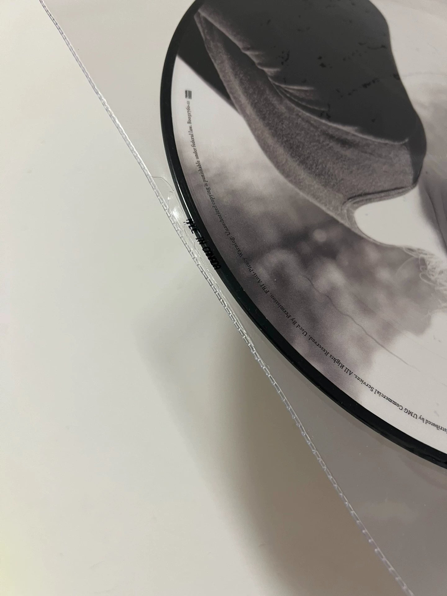 Taylor Swift – “Cardigan” 12″ Picture Disc — Unplayed, PVC Sleeve Cracks