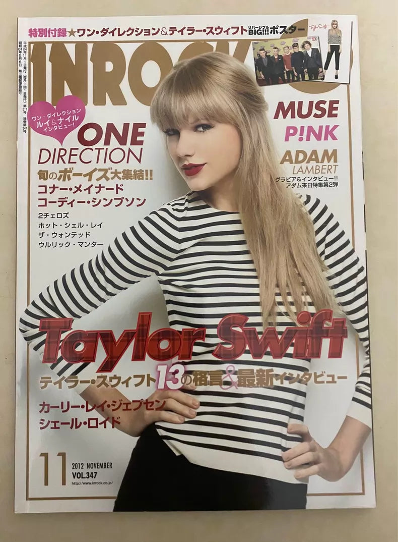 Taylor Swift — INROCK Magazine — Corner Fold & Minor Wear, No Poster