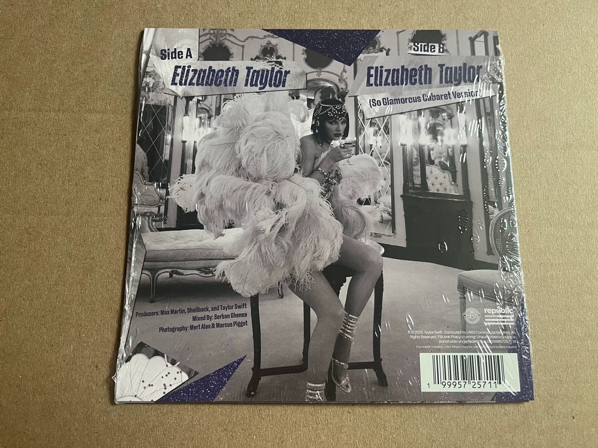 Taylor Swift – Elizabeth Taylor RSD 2026 Purple Glitter 7-Inch Vinyl