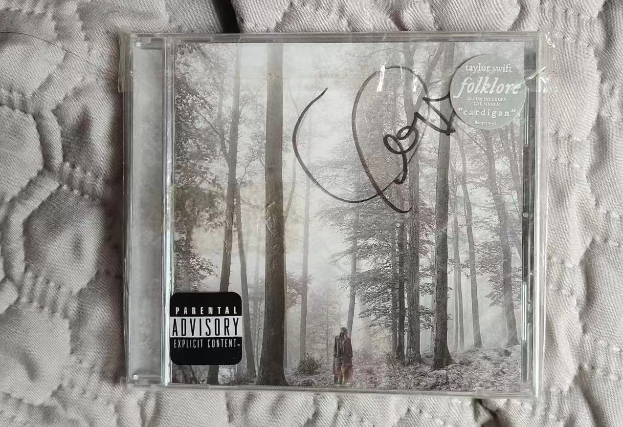 Taylor Swift folklore 1st Batch Autographed CD Sealed Read Desc