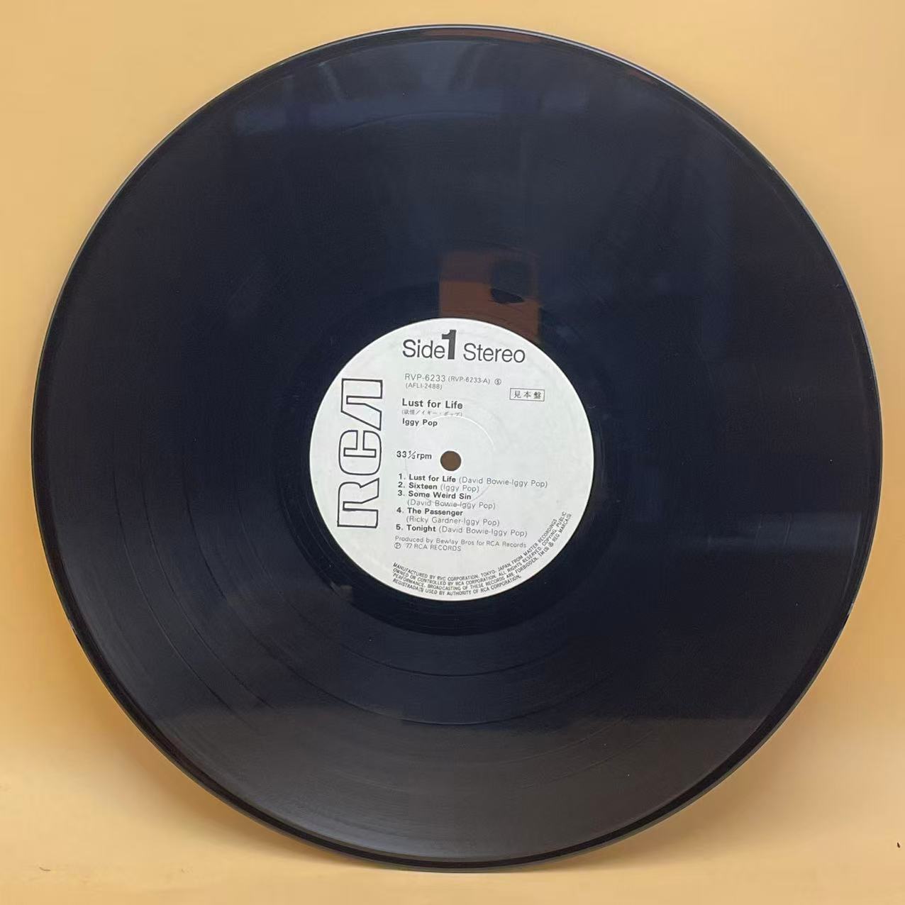 Iggy Pop - Lust For Life (LP, Album, Promo)