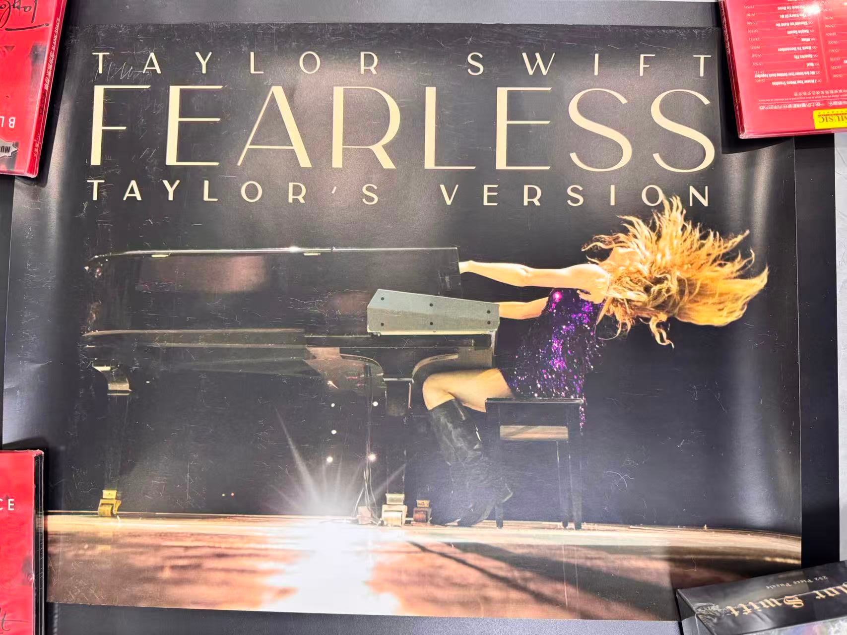 Taylor Swift Fearless Taylor’s Version Piano Poster Official Style