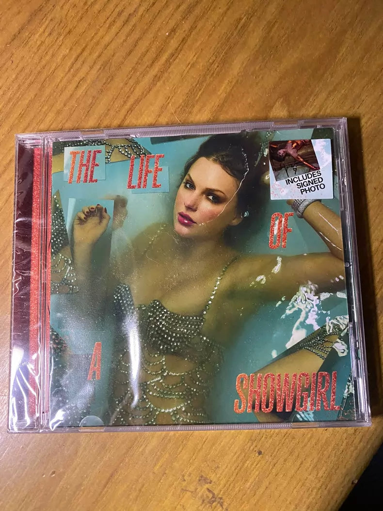 Taylor Swift The Life of a Showgirl Signed CD — Version 4 — New Sealed