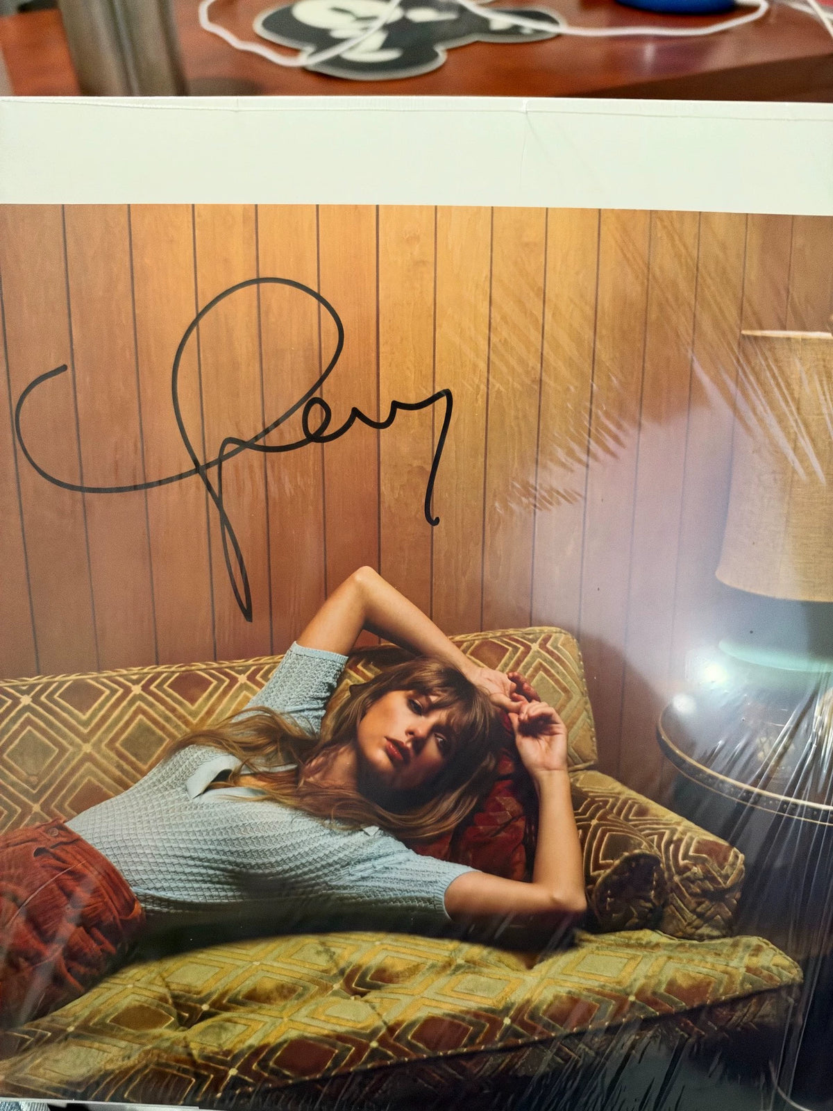 P1 – Taylor Swift Midnights vinyl with corresponding hand-signed photo, actual copy