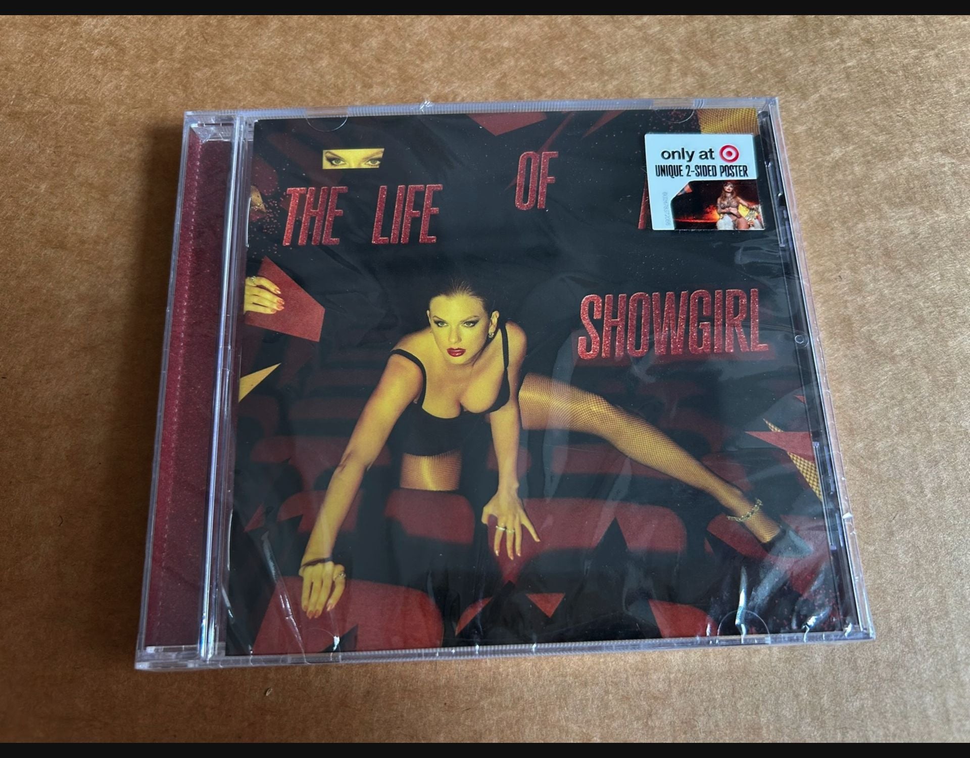 Taylor Swift The Life of a Showgirl Target Edition CD — Cover 2 — Poster — Sealed