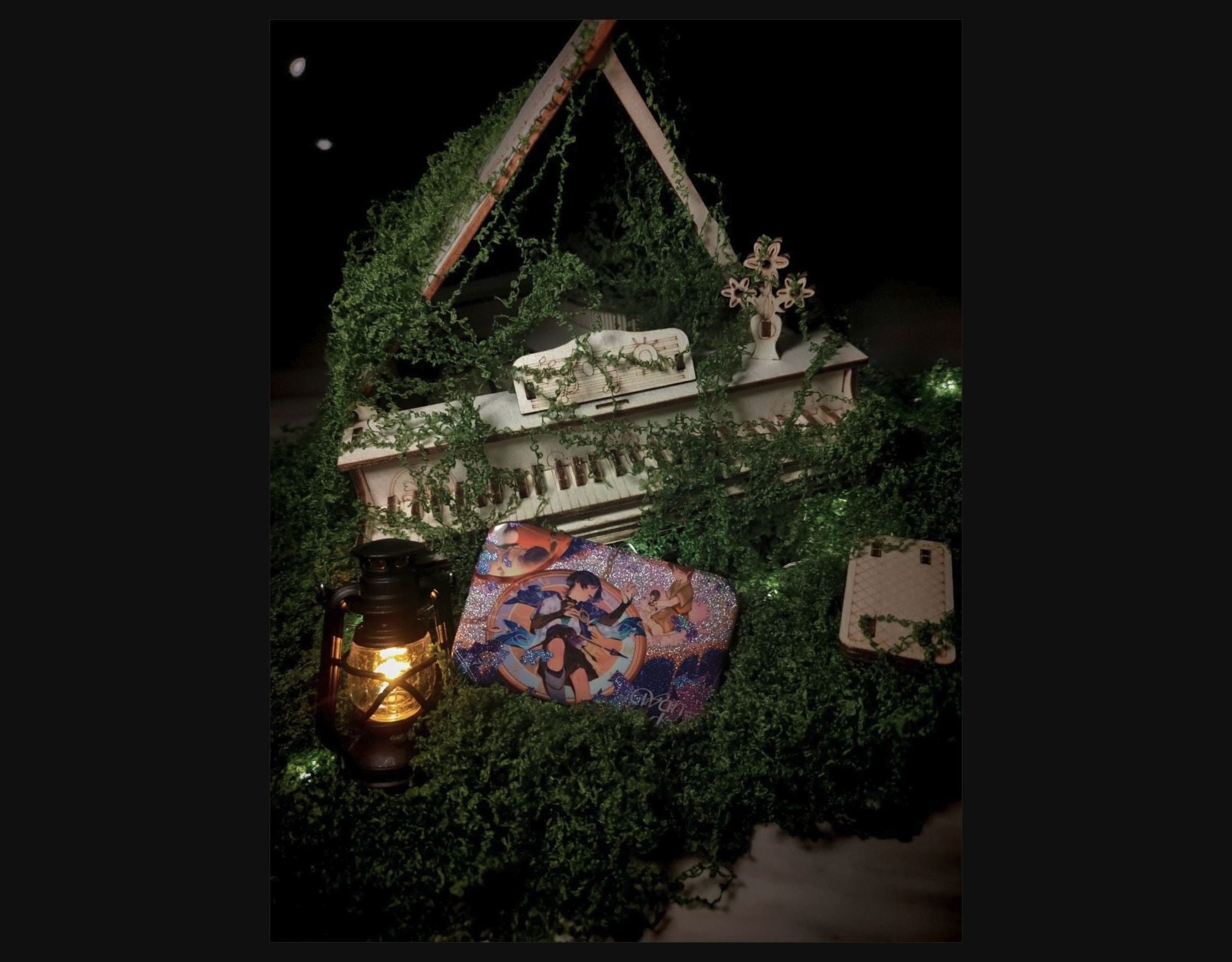 Taylor Swift Champagne Problems Piano Moss Diorama Display — Full Set — Unofficial