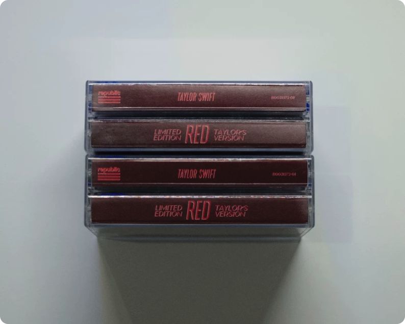 Taylor Swift – Red (Taylor’s Version) Fan-Made Double Cassette – Sealed