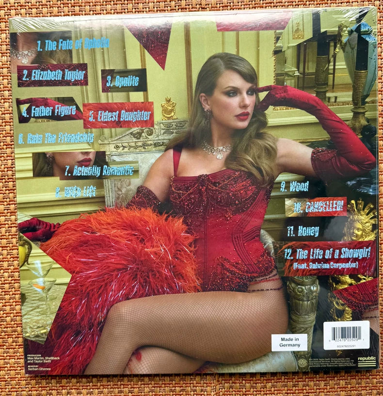 Taylor Swift – The Life of a Showgirl Target Pink + Blue Vinyl 2LP Bundle
