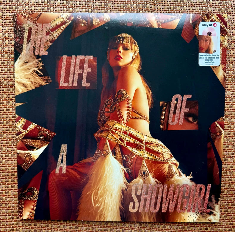Taylor Swift – The Life of a Showgirl Target Pink + Blue Vinyl 2LP Bundle