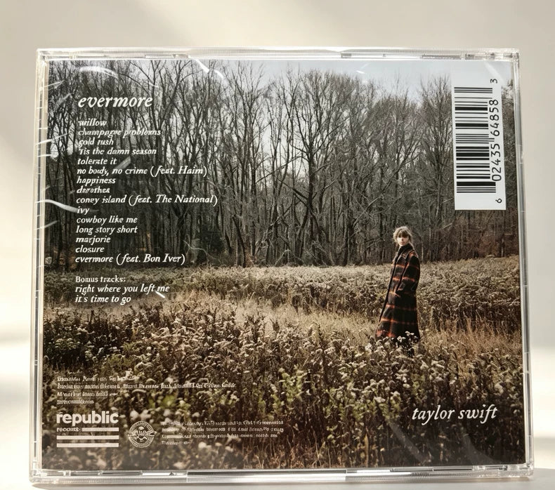 Taylor Swift – evermore – Signed Deluxe CD – Sealed – actual copy photograph 2