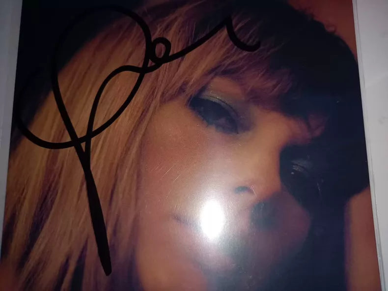 Taylor Swift – Midnights – Mahogany Signed Art Card Only – No CD – actual copy photograph 2