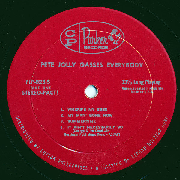 Pete Jolly : The Sensational Pete Jolly Gasses Everybody (LP, Album, RE)