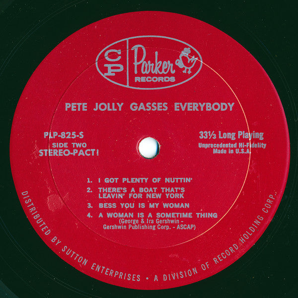 Pete Jolly : The Sensational Pete Jolly Gasses Everybody (LP, Album, RE)