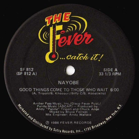 Nayobe : Good Things Come To Those Who Wait (12")