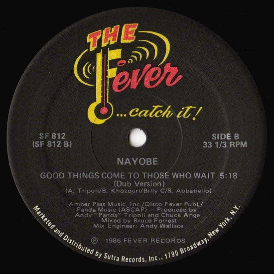 Nayobe : Good Things Come To Those Who Wait (12")