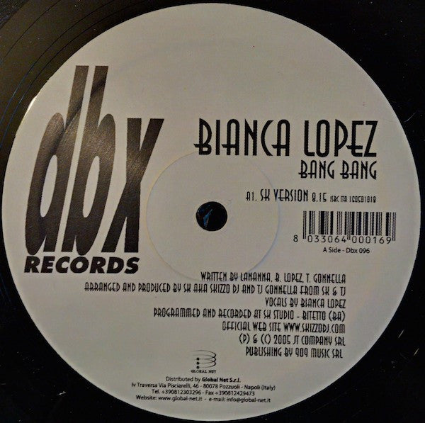 Bianca Lopez : Bang Bang (12")