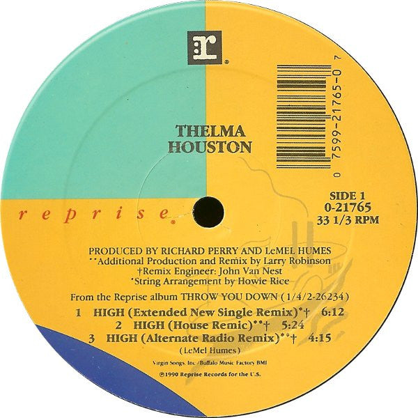 Thelma Houston : High (12", Maxi)