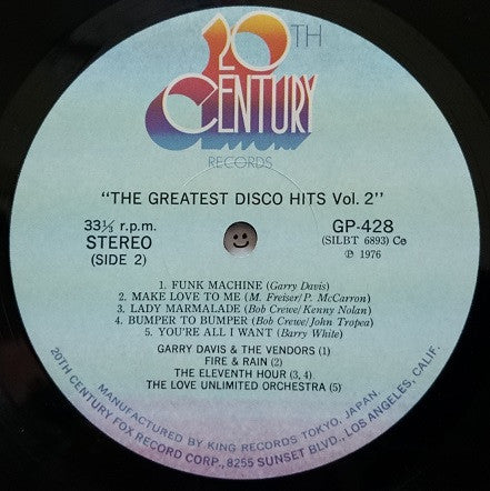 Various : The Greatest Disco Hits Vol.2 (LP, Comp)