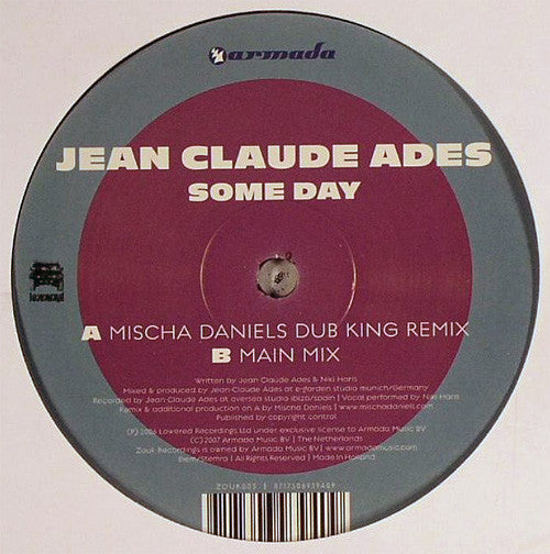 Jean-Claude Ades : Some Day (12")