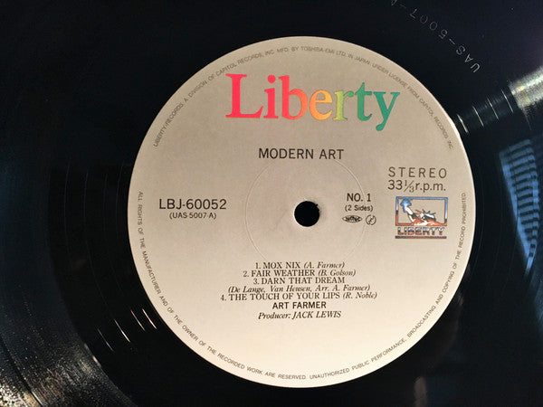 Art Farmer : Modern Art (LP, Album, RE)