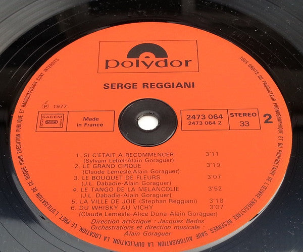 Serge Reggiani : Serge Reggiani (LP, Album, RE, Gat)