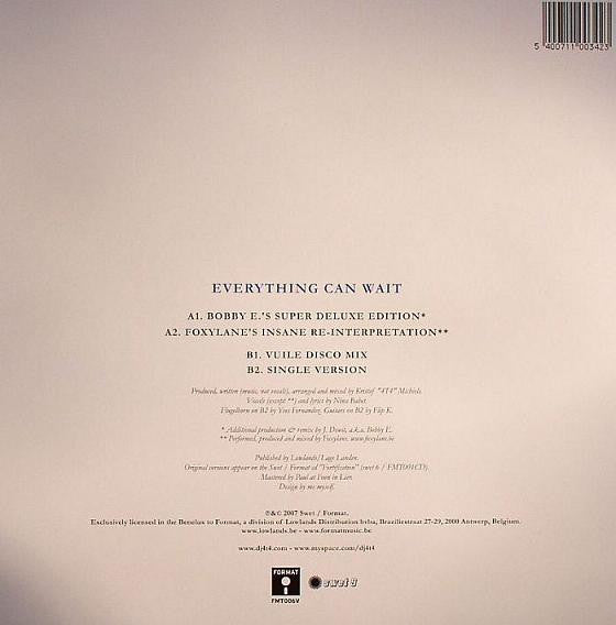 DJ 4T4 & Nina Babet : Everything Can Wait (12")